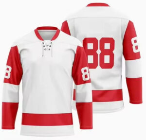 New Design Wholesale Top Stitched Sublimation Hockey Jersey Custom Personalized Team Embroidery Logo Ice Hockey Jerseys