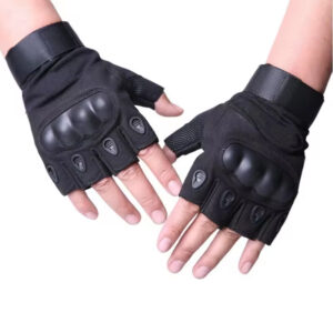 Heavy-Duty Half-Finger Tactical Gloves with Hard Knuckle Protection